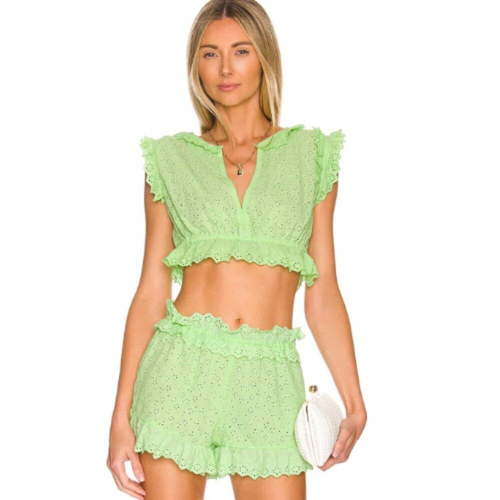 Tularosa Ryse Top in Paradise Green NWT Size Small